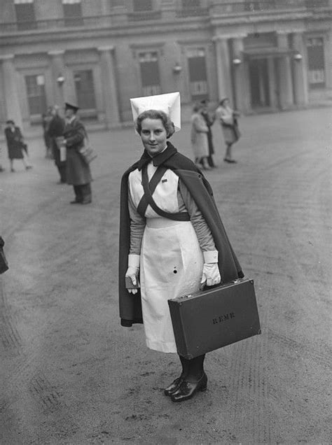 Nurse Ruby Rosser Of Grove Park Hospital At Buckingham Palace Where