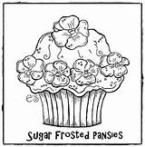 Coloring Pages Girly Printable Cupcake Cute Sheets Sugar Cake Color Print Shake Colouring Fun Elegant Kids Snobbery Girlie Cup Timeless sketch template