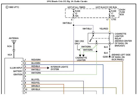 honda accord stereo wiring diagram honda car radio stereo audio wiring diagram autoradio