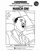 Luther Martin King Coloring Jr Pages Printable Color Printables Scholastic Activities March Print Getcolorings Popular History sketch template