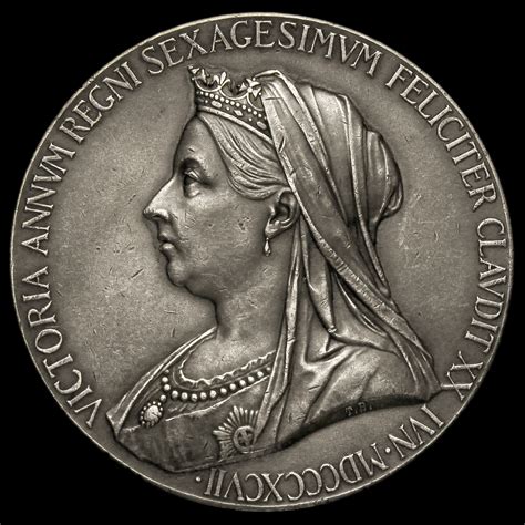 queen victoria official diamond jubilee large silver medal