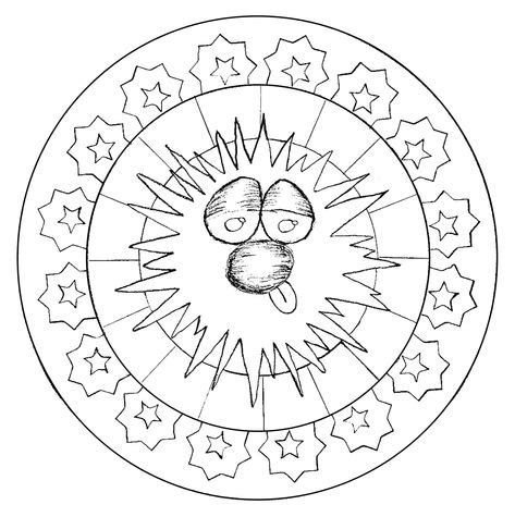 funny head mandala domandalas coloring pages  adults  color