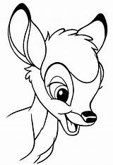 Bambi Coloring Animation Movies Printable Pages sketch template