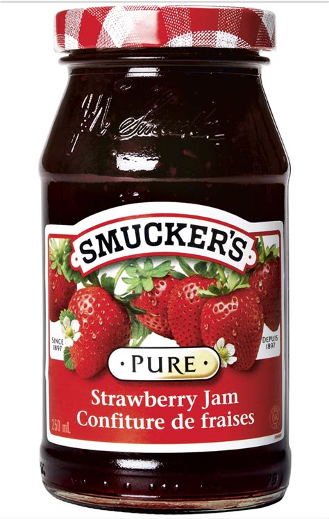 smuckers pure strawberry jam reviews  spreads chickadvisor