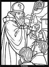 Coloring Pages Saints Catholic Christmas Glass Dover Stained Publications Book Visit sketch template