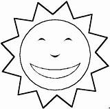 Coloring Sun Pages Printable Funny sketch template