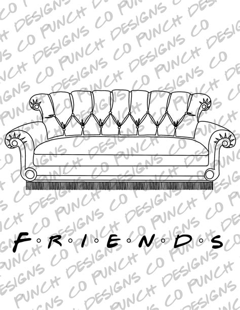friends tv show coloring pages printable