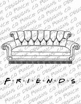 Friends Tv Coloring Show Pages Printable Book Choose Board Adult Sketch Drawings sketch template