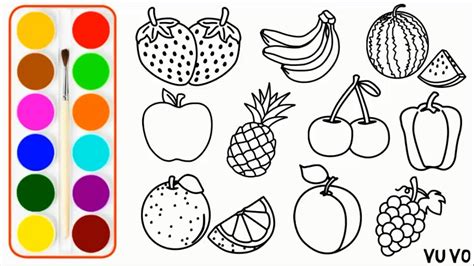 fruits drawing images  paintingvalleycom explore collection