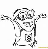 Coloring Minion Pages Dave Minions Happy Color Printable Print Easy Online Clipart Pdf Kidsplaycolor Google Kids Book Getcolorings Mario Clipground sketch template