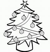 Coloring Tree Christmas Ornaments Pages Popular Coloringhome sketch template