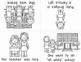 Ruby Bridges Kindergarten Coloring Color Sheets Books Rosa Parks Readers Emergent Template sketch template