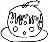 Christmas Coloring Pudding Pages Kids Parenting sketch template
