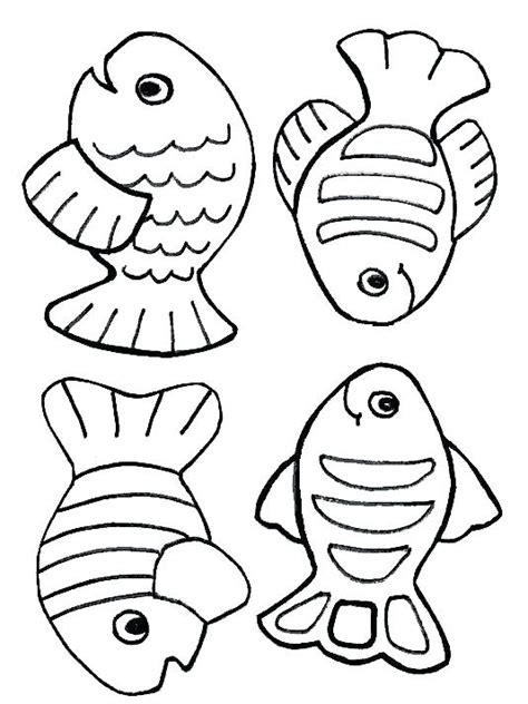 multiple fish coloring page coloring pages