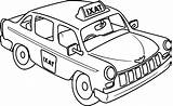 Taxi Coloring Drawing Clipart Pages Kids Comments Draw Paintingvalley Drawings sketch template