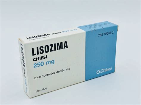 lisozima chiesi  mg comprimidos  comprimidos