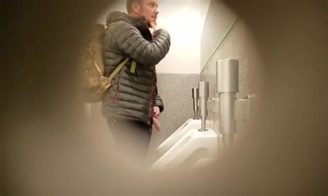 he s so huge spy at the urinal spycamfromguys hidden cams spying on men