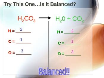balancing chemical equations  grade science  lesson universe