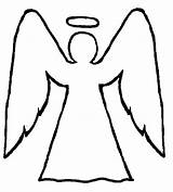 Angel Outlines Outline Coloring Angels Pages Templates Cliparts Clipart Guardian Computer Designs Use Beautiful sketch template