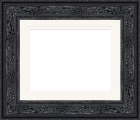 black ornate verona frame  white mount sheldon galleries