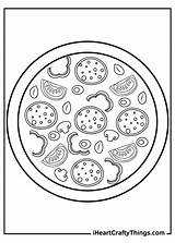 Toppings Slices Iheartcraftythings Pepperonis sketch template
