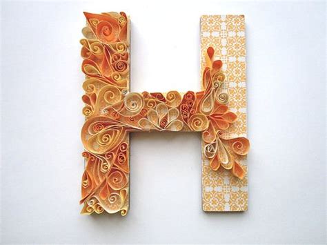 monogram quilled letter crafts quilling designs quilling letters