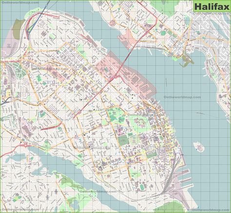 large detailed map  halifax