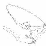 Gymnastics Athlete Gabby sketch template