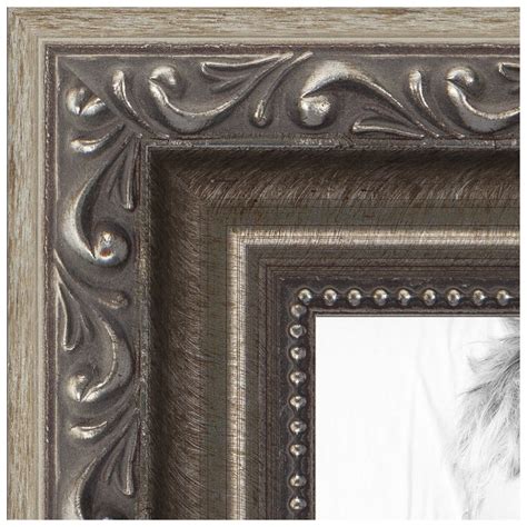 arttoframes   silver picture frame  silver wood poster frame  great   art