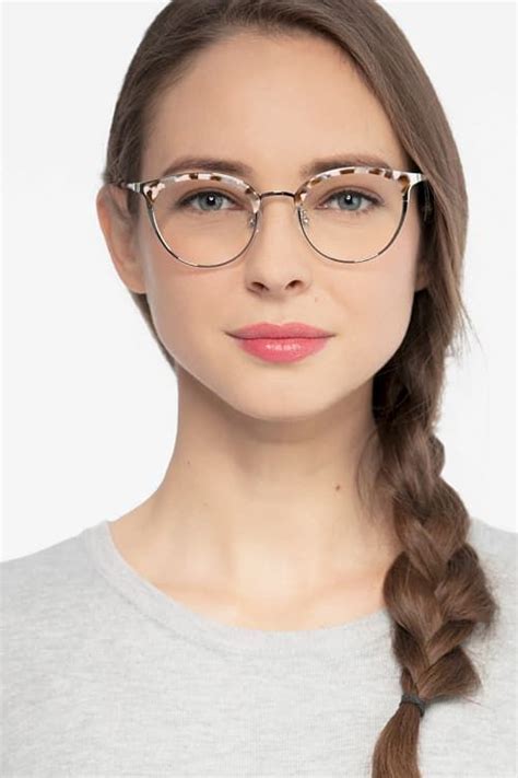 bouquet browline floral silver frame glasses for women eyebuydirect