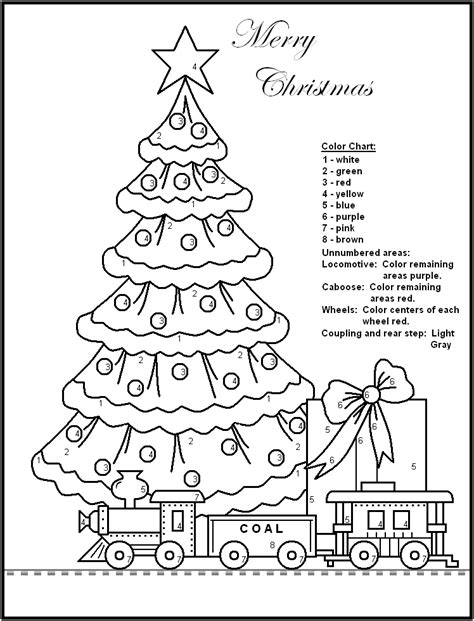 christmas printable paint  numbers coloring home