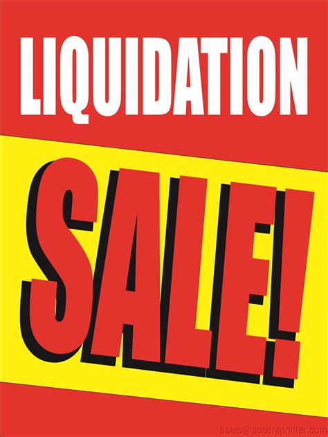 liquidation sale storefront window display sign    full color walmartcom