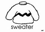 Sweater Coloring Worksheet Clothes Worksheets Shopping Worksheeto Via Clothing Printable Kindergarten sketch template