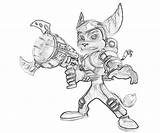Ratchet Clank Weapon Norge sketch template