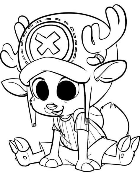 Cute Tony Tony Chopper Coloring Page Download Print Or Color Online
