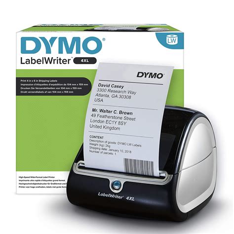 buy dymo labelwriter xl label maker heavy duty high speed label printer prints large
