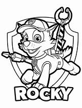 Paw Patrol Rocky sketch template