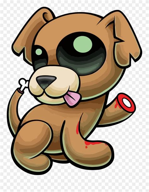 cartoon zombie dog clipart  pinclipart