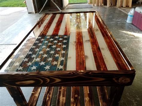 american flag coffee table americanflagart american flag