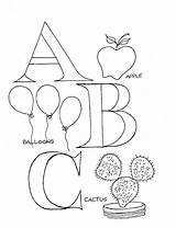 Cactus Balloons Alphabet Coloringme sketch template