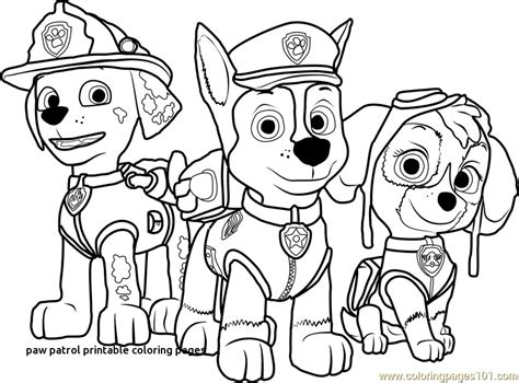 printable coloring pages paw patrol  getcoloringscom