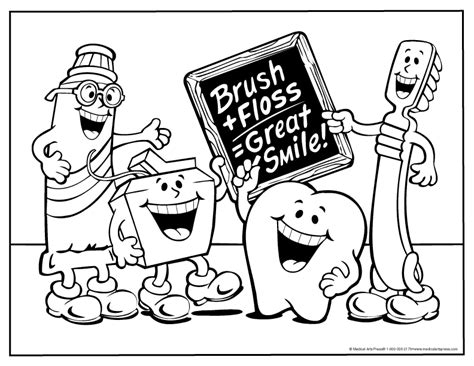 preschool dental health coloring pages coloring pages