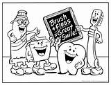 Coloring Pages Dental Preschool Teeth Dentist Color Kids Week Dentists Themed Contest Popular sketch template