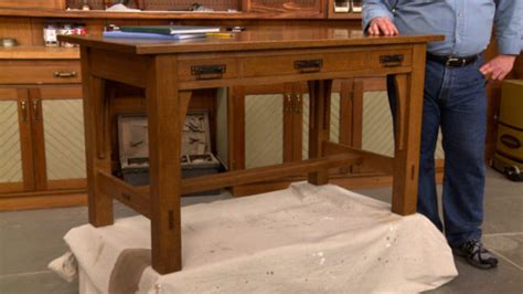 craftsman library table woodworking project woodsmith