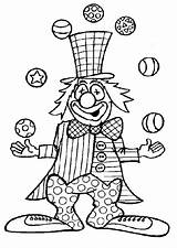 Clown Cirque Jonglage sketch template