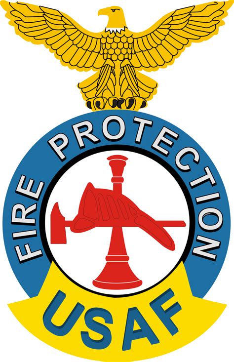 usaf fire protection rank decal