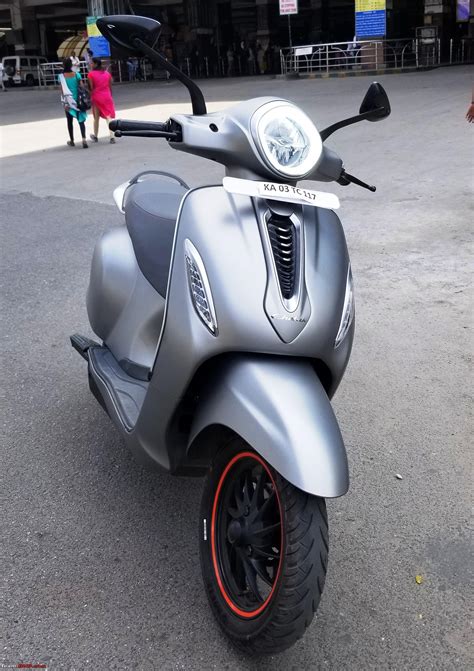 bajaj chetak electric scooter  launched  rs  lakh page  team bhp