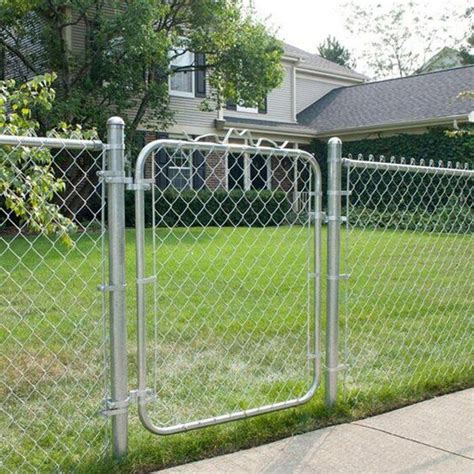 4 ft h x 2 5 ft w galvanized chain link garden walking fence metal