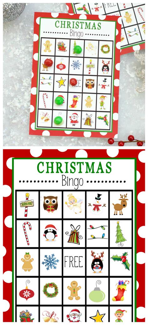printable christmas bingo game fun squared