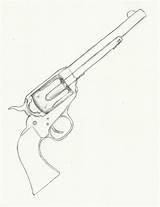 Drawing Pistol Gun Revolver Tattoo Colt Guns Drawings Hand Barrel Challenge Character Draw Book Favorite Shotgun Weapons Handgun Dessin Pistolet sketch template
